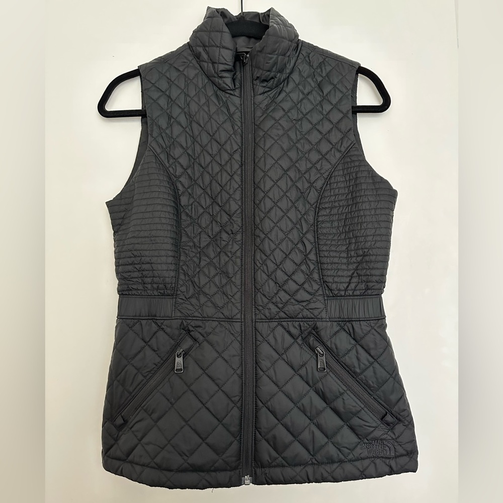 The North Face Quilted Black Fitted Vest